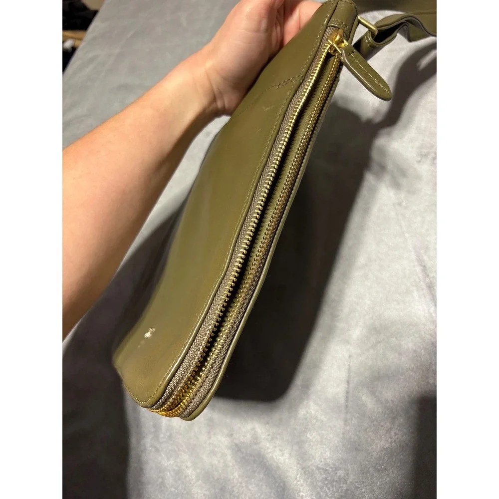 Radley London Green Leather Handbag Crossbody Shoulder Purse Bag